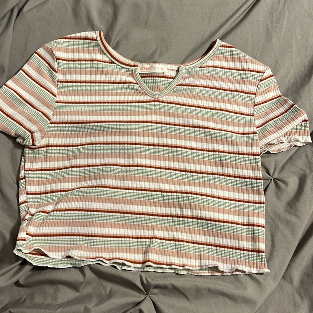 stripped crop top